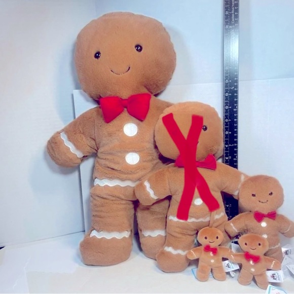 Jellycat Other - BNWT SET OF 5 JOLLY GINGERBREAD FRED HUGE, LARGE, ORIGINAL, FESTIVE FOLLY(s)
